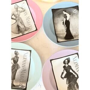 Vintage Neiman-Marcus 95th Anniversary Photo Advertisements Plates Set of 4